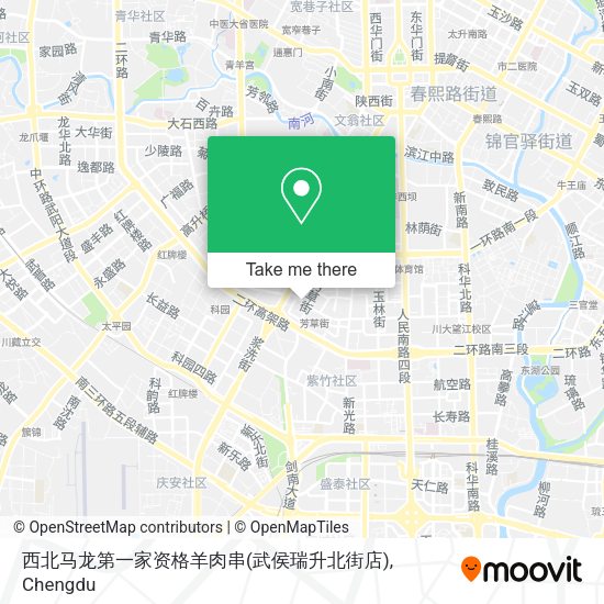 西北马龙第一家资格羊肉串(武侯瑞升北街店) map