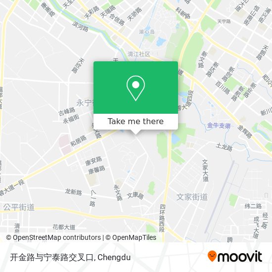 开金路与宁泰路交叉口 map