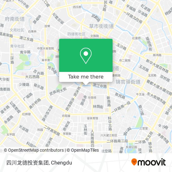 四川龙德投资集团 map
