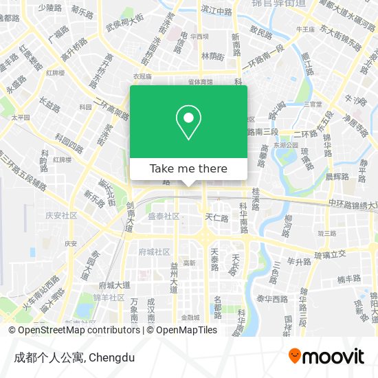 成都个人公寓 map