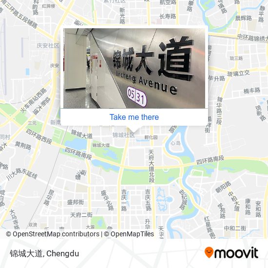 锦城大道 map