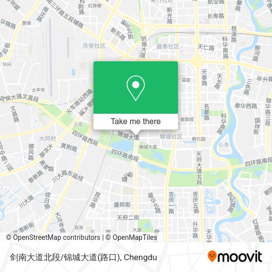 剑南大道北段/锦城大道(路口) map