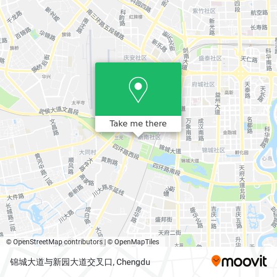 锦城大道与新园大道交叉口 map