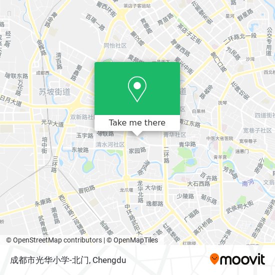 成都市光华小学-北门 map