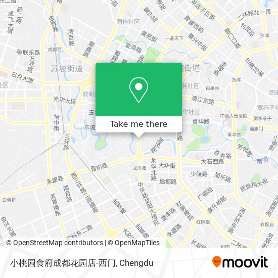 小桃园食府成都花园店-西门 map