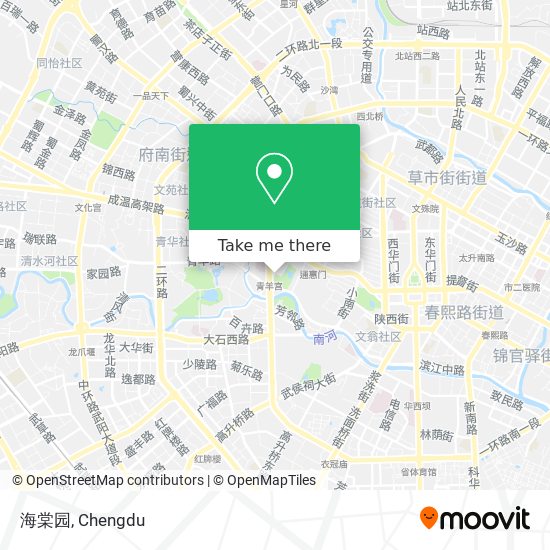 海棠园 map
