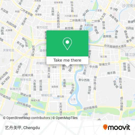 艺丹美甲 map