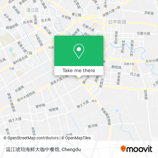 温江琥珀海鲜大咖中餐馆 map