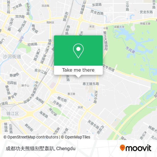 成都功夫熊猫别墅轰趴 map