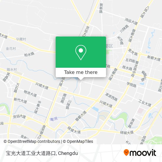 宝光大道工业大道路口 map