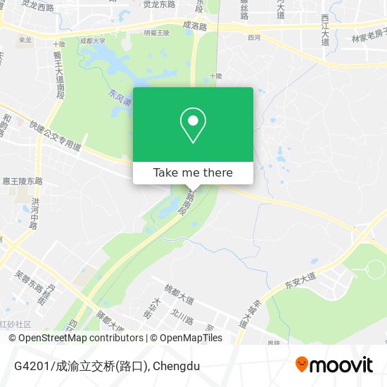 G4201/成渝立交桥(路口) map