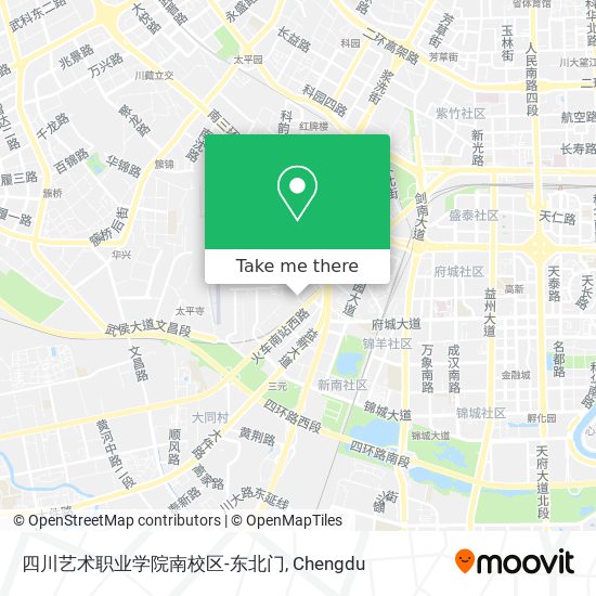 四川艺术职业学院南校区-东北门 map