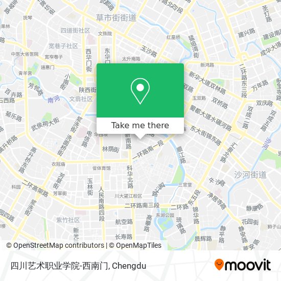 四川艺术职业学院-西南门 map