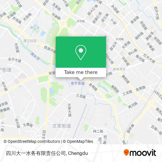 四川大一水务有限责任公司 map