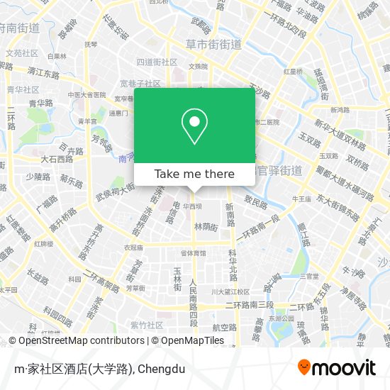 m·家社区酒店(大学路) map