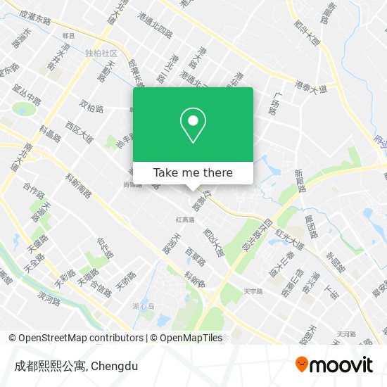 成都熙熙公寓 map