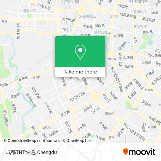 成都TNT快递 map
