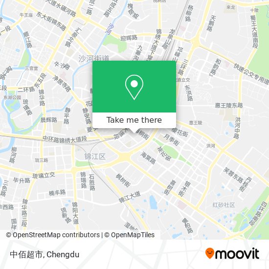 中佰超市 map
