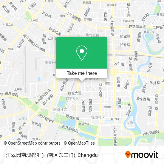 汇翠园南城都汇(西南区东二门) map