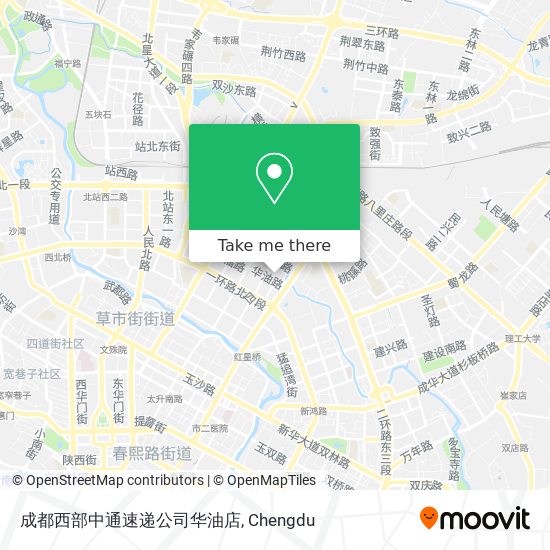 成都西部中通速递公司华油店 map