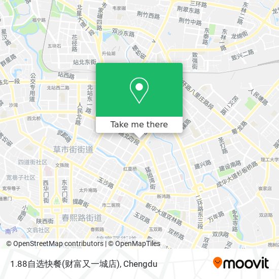1.88自选快餐(财富又一城店) map