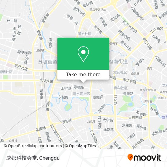 成都科技会堂 map