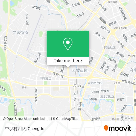 中坝村四队 map