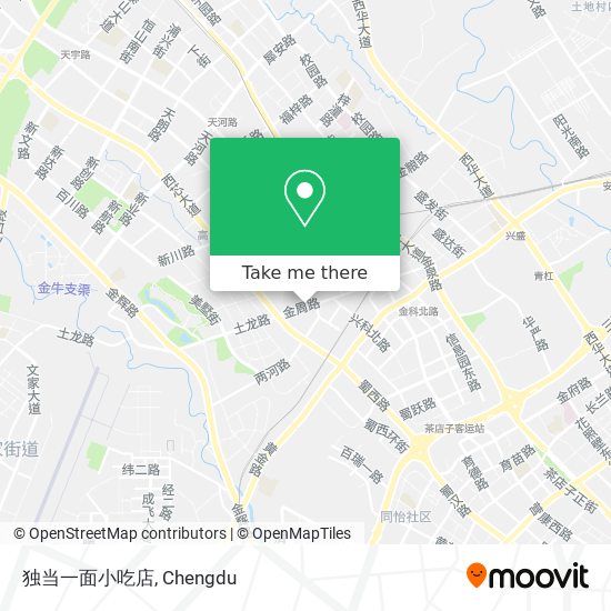 独当一面小吃店 map