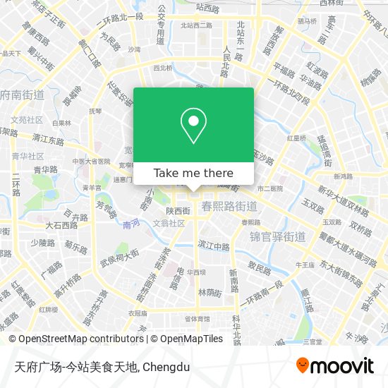 天府广场-今站美食天地 map