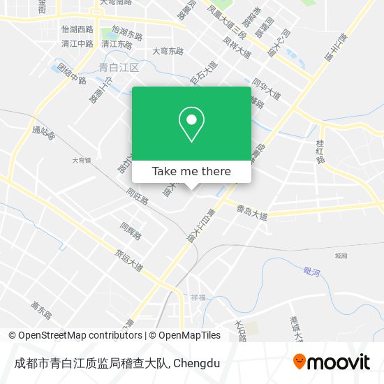成都市青白江质监局稽查大队 map