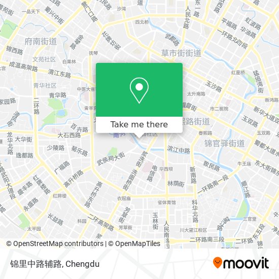 锦里中路辅路 map