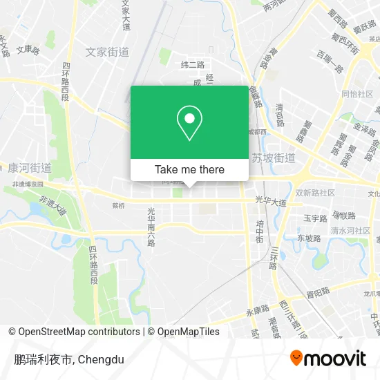 鹏瑞利夜市 map