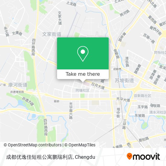 成都优逸佳短租公寓鹏瑞利店 map