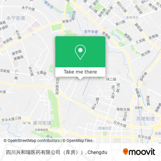 四川兴和瑞医药有限公司（库房）） map