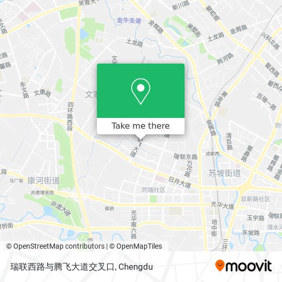 瑞联西路与腾飞大道交叉口 map