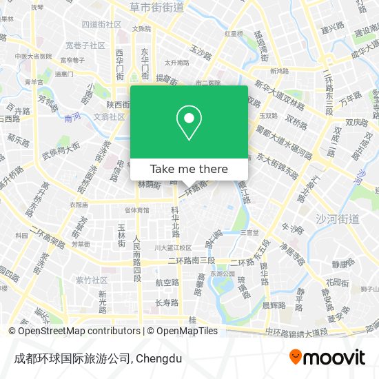 成都环球国际旅游公司 map