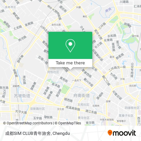 成都SIM CLUB青年旅舍 map
