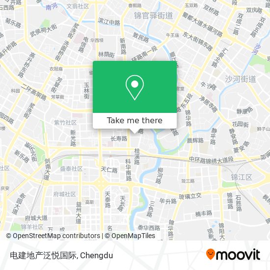 电建地产泛悦国际 map