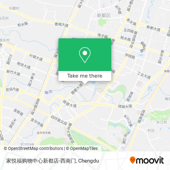 家悦福购物中心新都店-西南门 map