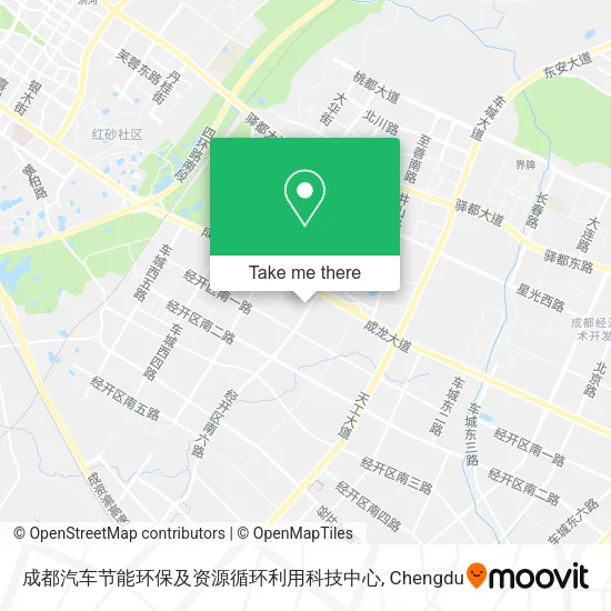 成都汽车节能环保及资源循环利用科技中心 map