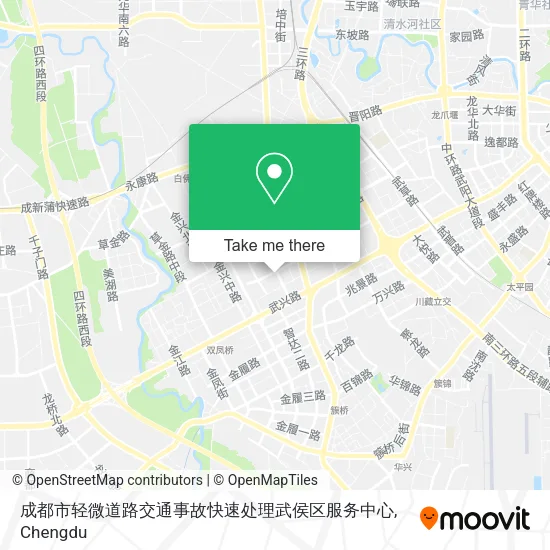 成都市轻微道路交通事故快速处理武侯区服务中心 map
