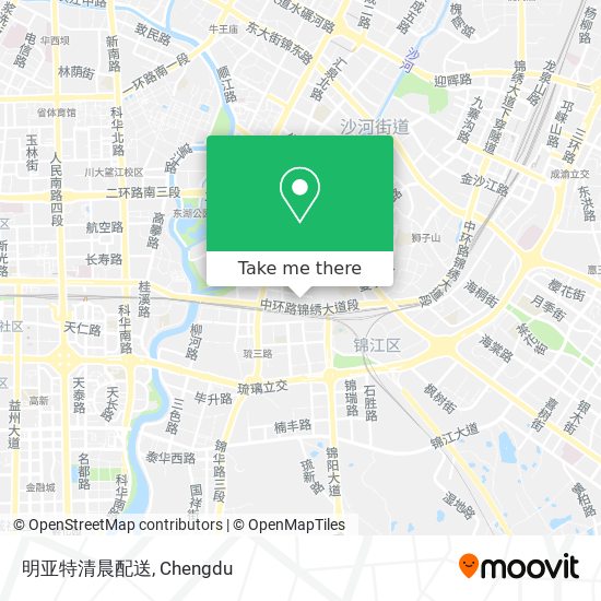 明亚特清晨配送 map