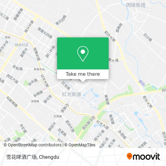 雪花啤酒广场 map