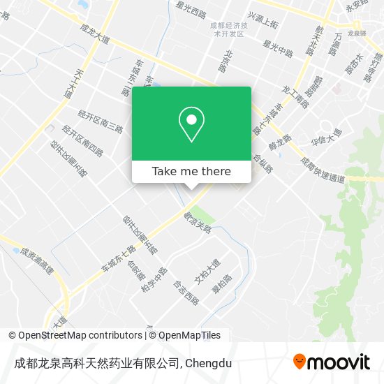成都龙泉高科天然药业有限公司 map