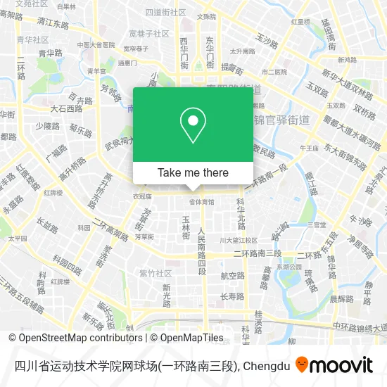 四川省运动技术学院网球场(一环路南三段) map