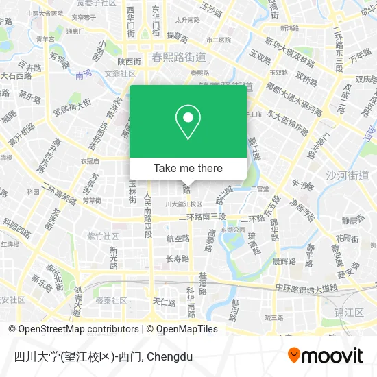 四川大学(望江校区)-西门 map