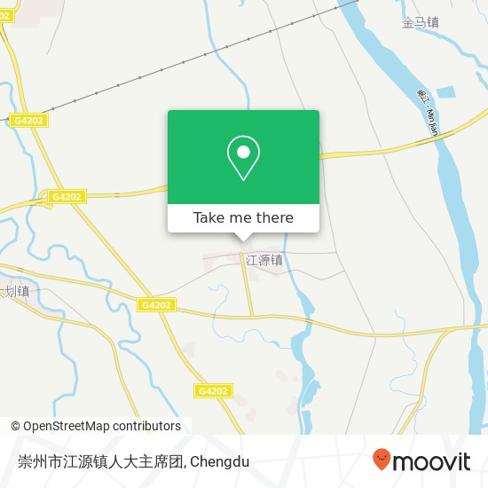 崇州市江源镇人大主席团 map
