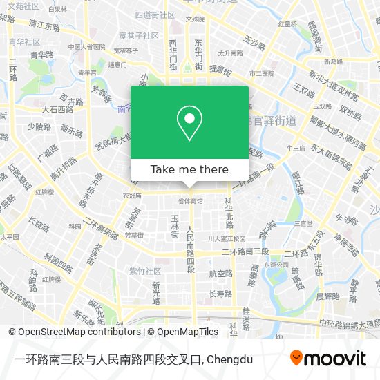 一环路南三段与人民南路四段交叉口 map