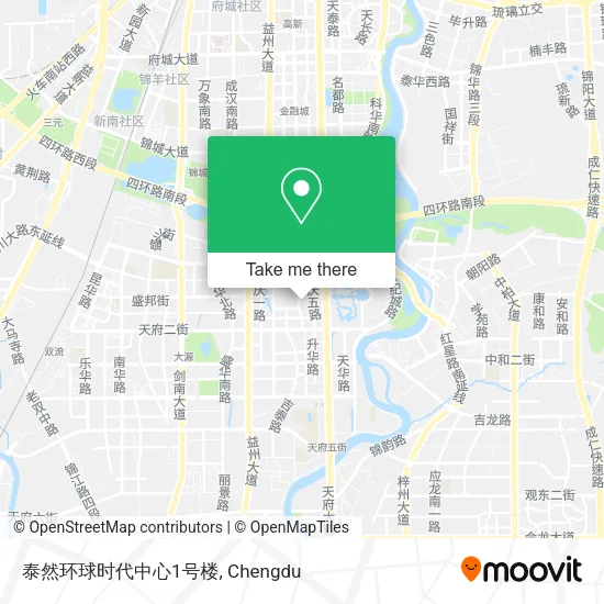 泰然环球时代中心1号楼 map
