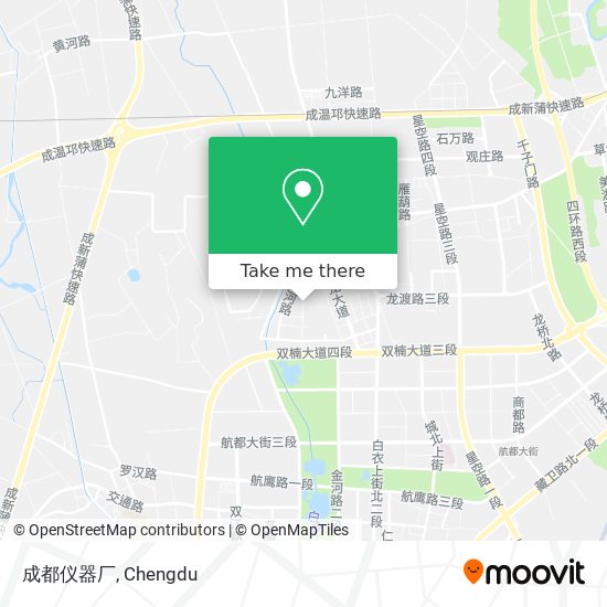 成都仪器厂 map